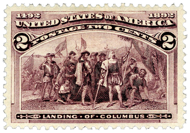 Columbian Exposition postage stamp issued in 1893