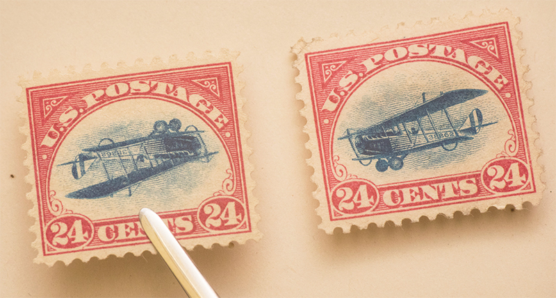 The Inverted Jenny stamp is one of the most famous errors in American philately.