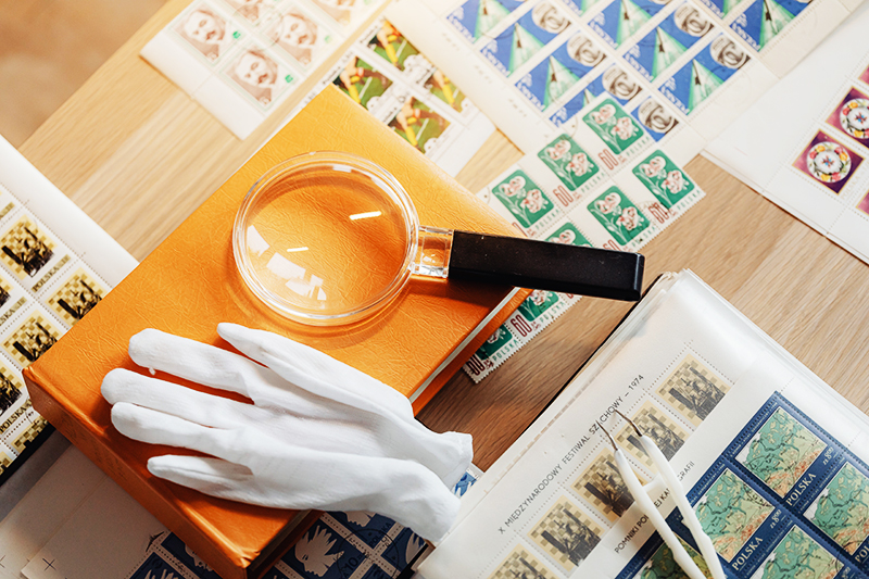Very useful tools for stamp collecting
