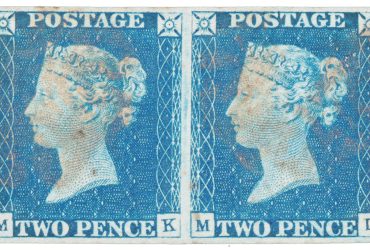 1840 Two Pence Blue Stamp